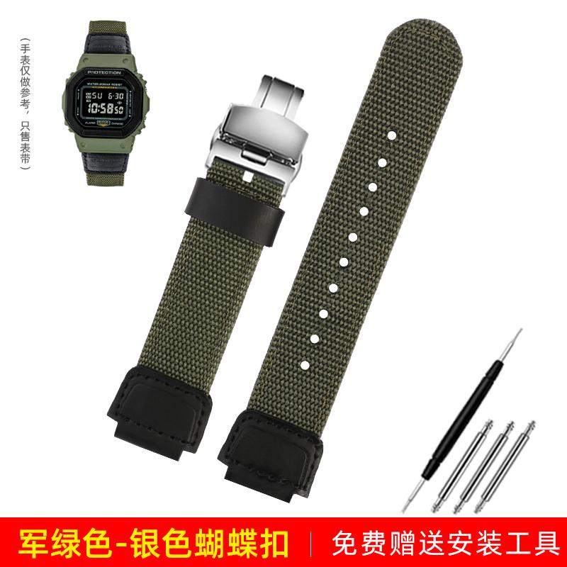 Pro Casio G-SHOCK DW5600 GW-5000 GWM5610 GM-5600 řemínek na hodinky modifikovaný nylonové plátno řemínek na hodinky pánský Prodyšný náramek na zápěstí