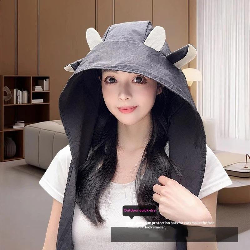 Playful Devil Hat with Quick Dry Comfort for Daily and Outdoor Use