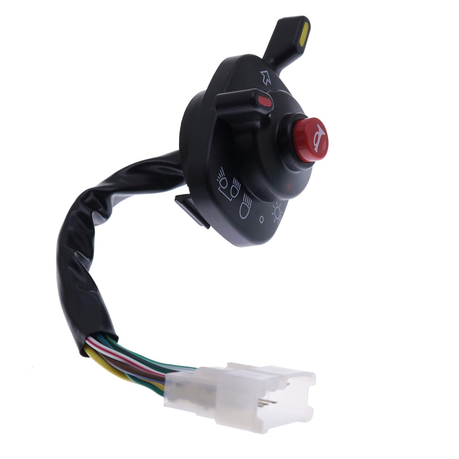 Solarhome New Headlight Switch 5T057-12242/42242 for Kubota 588I-G/688/888/758/988 Harvester Components RS19 - Push Button, 2 Positions, Black