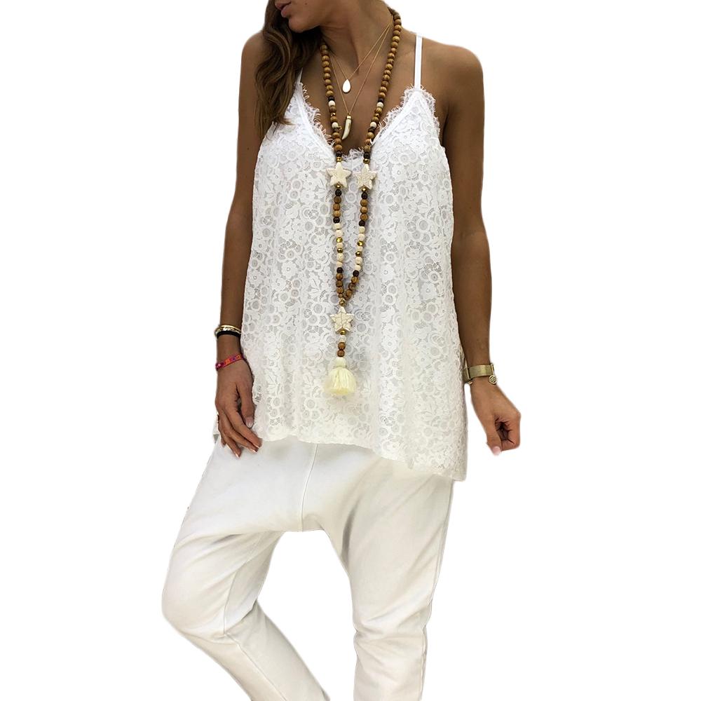 flowy white spaghetti strap top