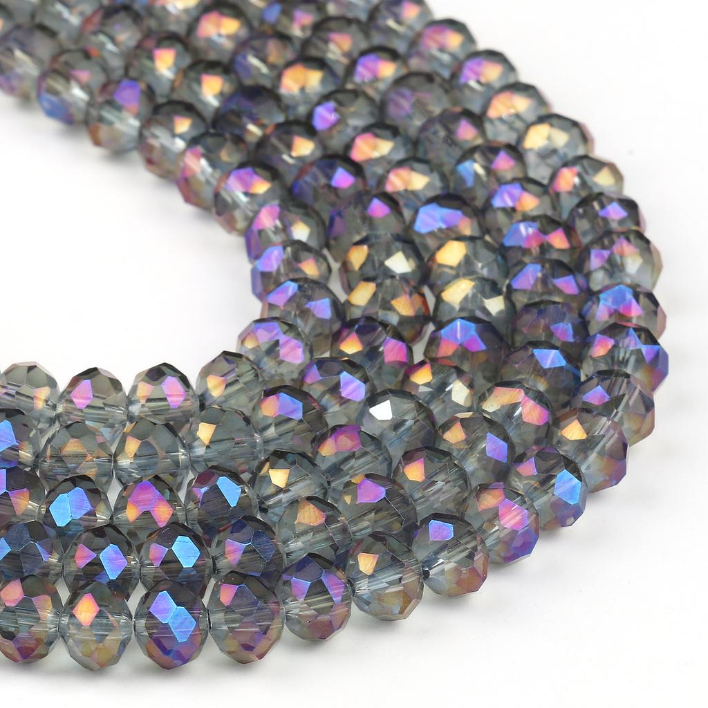 3 4 6 8mm Facettierte Rondelle Kristallglasperlen Österreich Kristall Abstandshalter Lose Perlen Für Schmuckherstellung DIY Armband Anhänger Zubehör