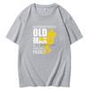 Never Underestimate Old Man With Pickleball Paddle Tshirt Cotton Man Tops Shirts Cosie Cheap Mens Short Sleeve Tshirt