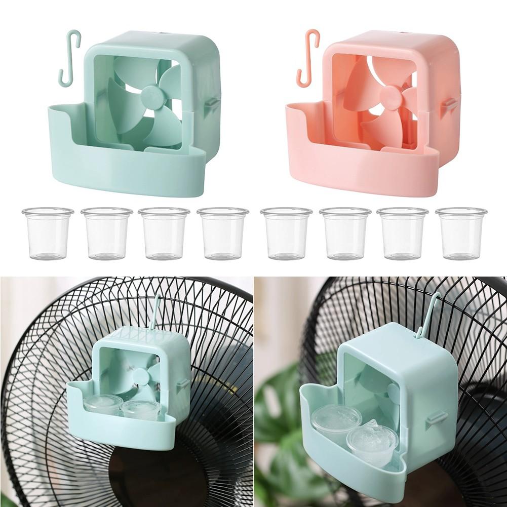 Reusable Ice Cup Cooling Tool With 4 Cups For Hanging Fans In Hot Conditions