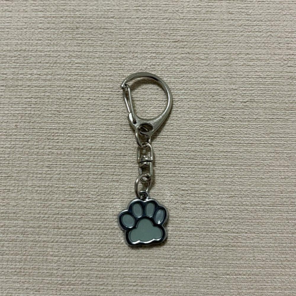 Bag Ornament Cat Paw Keyring Glow In Dark Luminous Paw Keychain Fashion   Bag Pendant