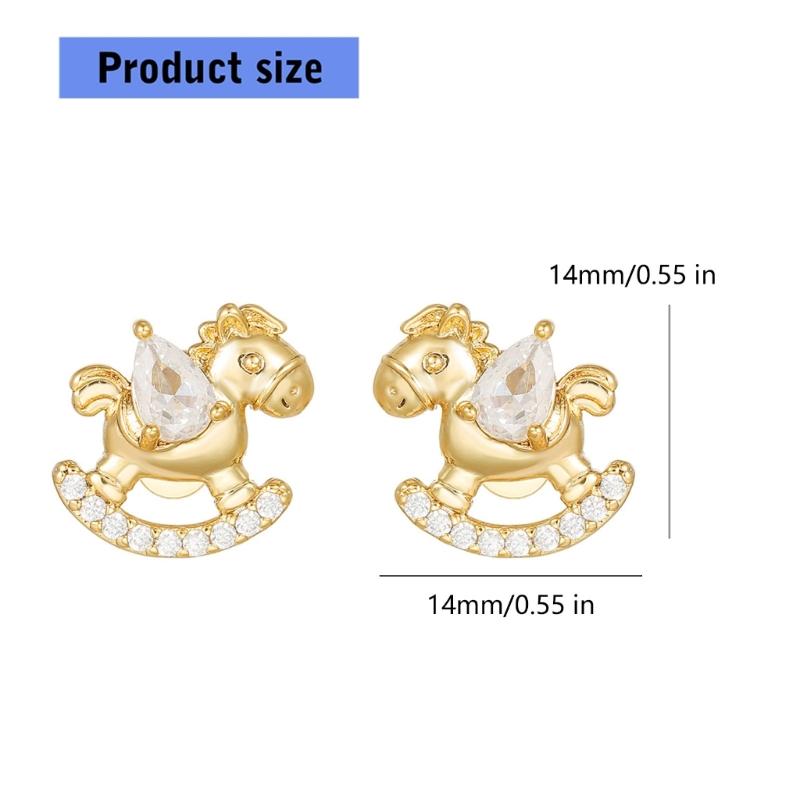 Elegant Horse Shaped Ear Clip Attachment For FreeClip 1 2 Earbuds Enhancer Coppers Zircons Embellishment