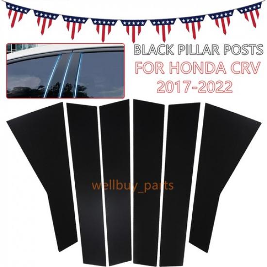 For 2017 2018     HONDA CRV Pillar Post Window Door Trim Cover