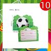 Green Football-themed Birthday Party Tableware Set - Disposable Paper Plates, Cups, Knives, Forks, Spoons and Straws