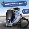 A96I-Welding Helmet Large View Welder Mask True-Color Lens For Arc Weld Grind Cut Welding Mask Power Auto Darkening