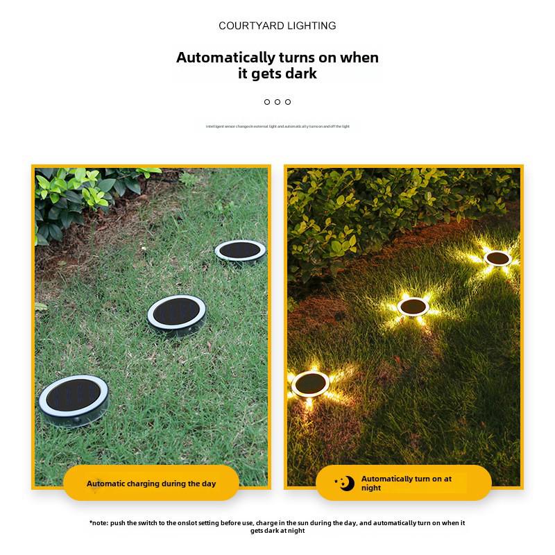 Waterproof Solar Garden Underground Light for Outdoor Landscaping and Small Yards