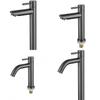 Grifo de Lavabo de Baño Moderno Minimalista de Acero Inoxidable con Monomando para Uso Doméstico