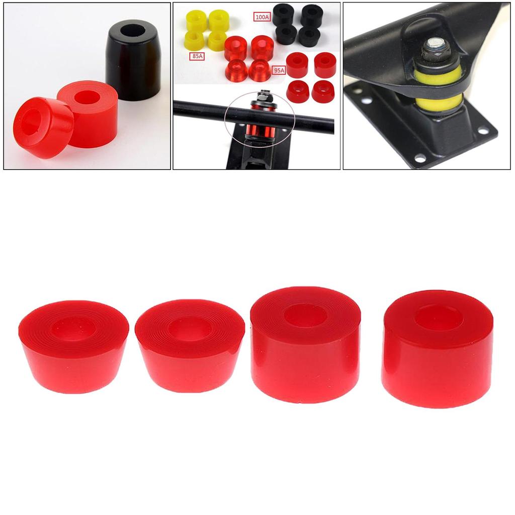 PU Bushing Shock Absorber Pads Skateboard Truck Rebuild Kit for Double Rocker Longboard Street Board Accessories