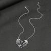 Vintage Gothic Punk Skull Ghost Hand Necklace, Halloween Statement Jewelry for Women, Trendy Party Accessories