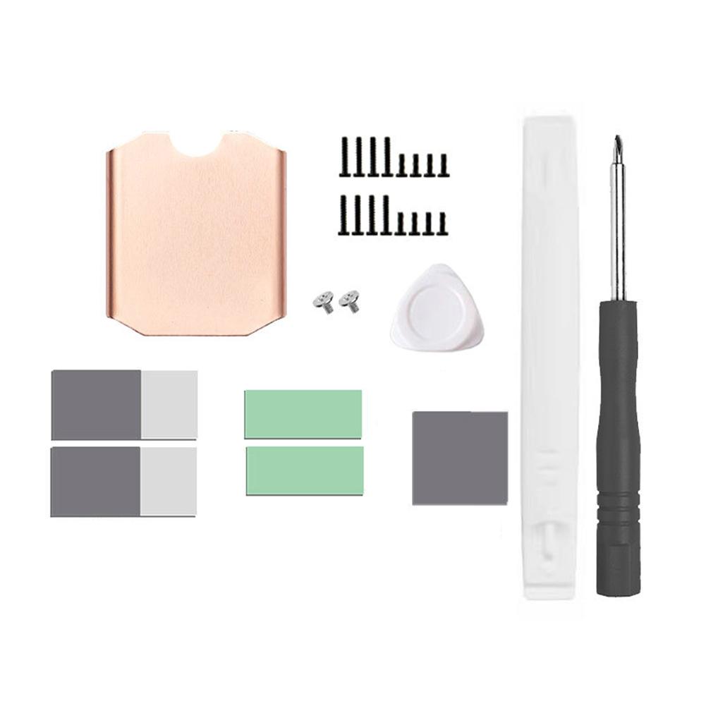 

SSD Copper Cooler with Thermal Silicone Pad SSD Cooler Radiator Antioxidant Game Console Accessories for Steam Deck M.2 2230 SSD