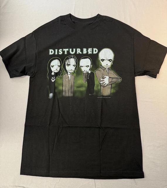 Vintage Disturbed Band Short Sleeve Cotton Black All Size Unisex T Shirt AG236 S разноцветный