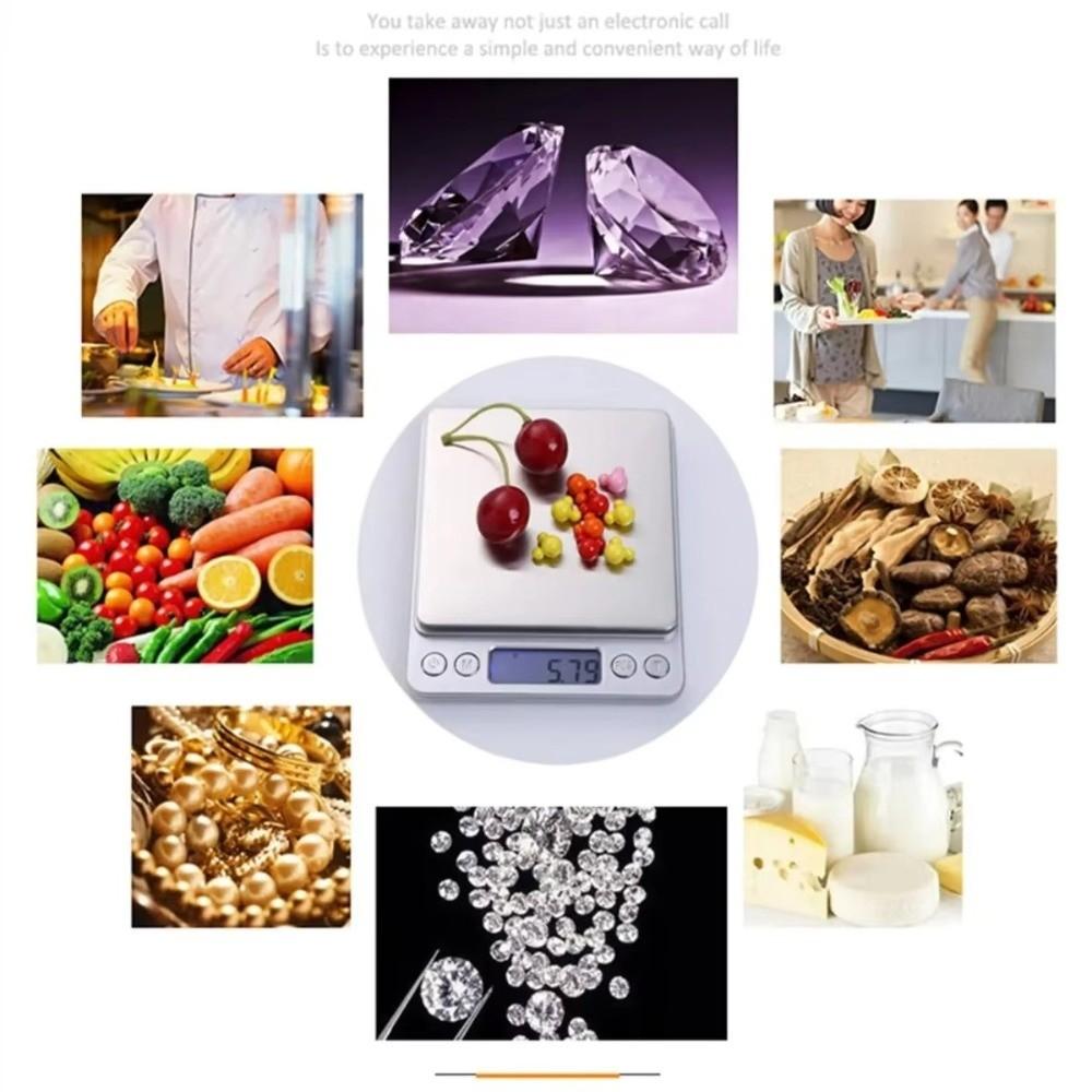 LCD Display Digital Kitchen Scale 3000g Capacity Portable Jewelry Scale For Cooking Ingredients