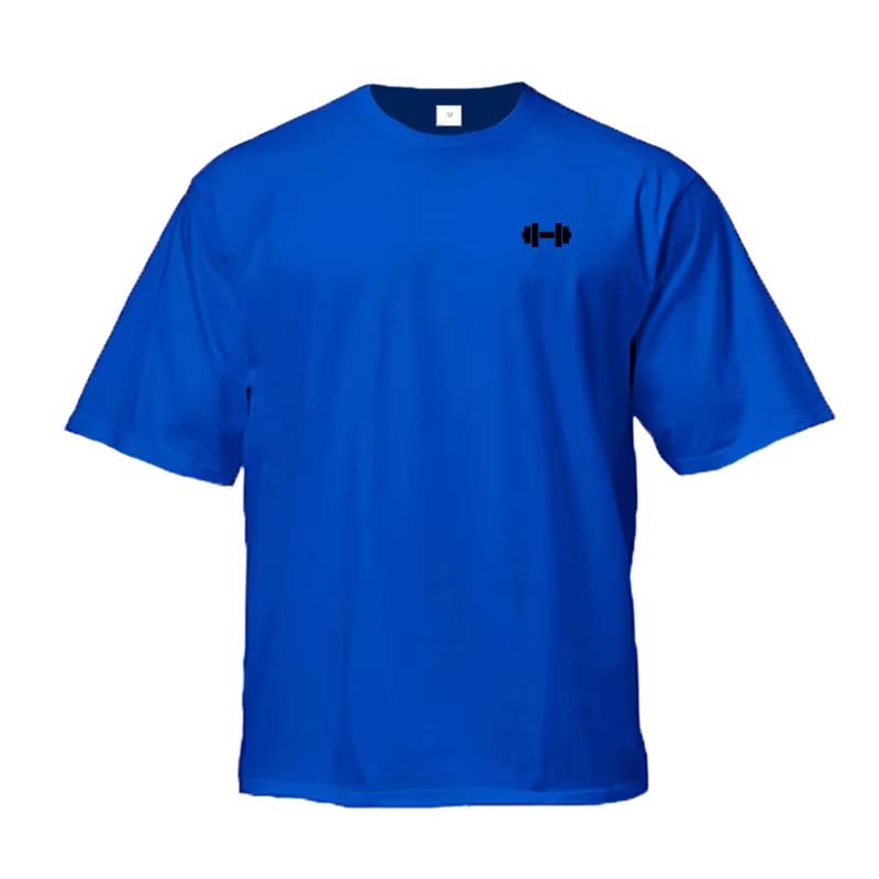 Summer Cotton Oversized Half Sleeve T Shirt Mens Gym Bodybuilding Fitness Loose Casual Lifestyle T-shirt Male Streetwear Tshirt