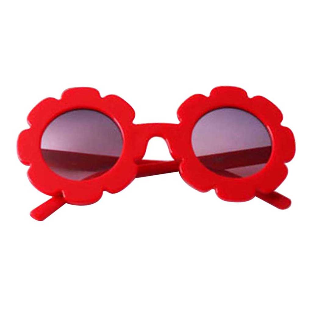 Kids Sun Flower Eye Protection Glasses Performance Decor Goggles Prop for Girls Boys