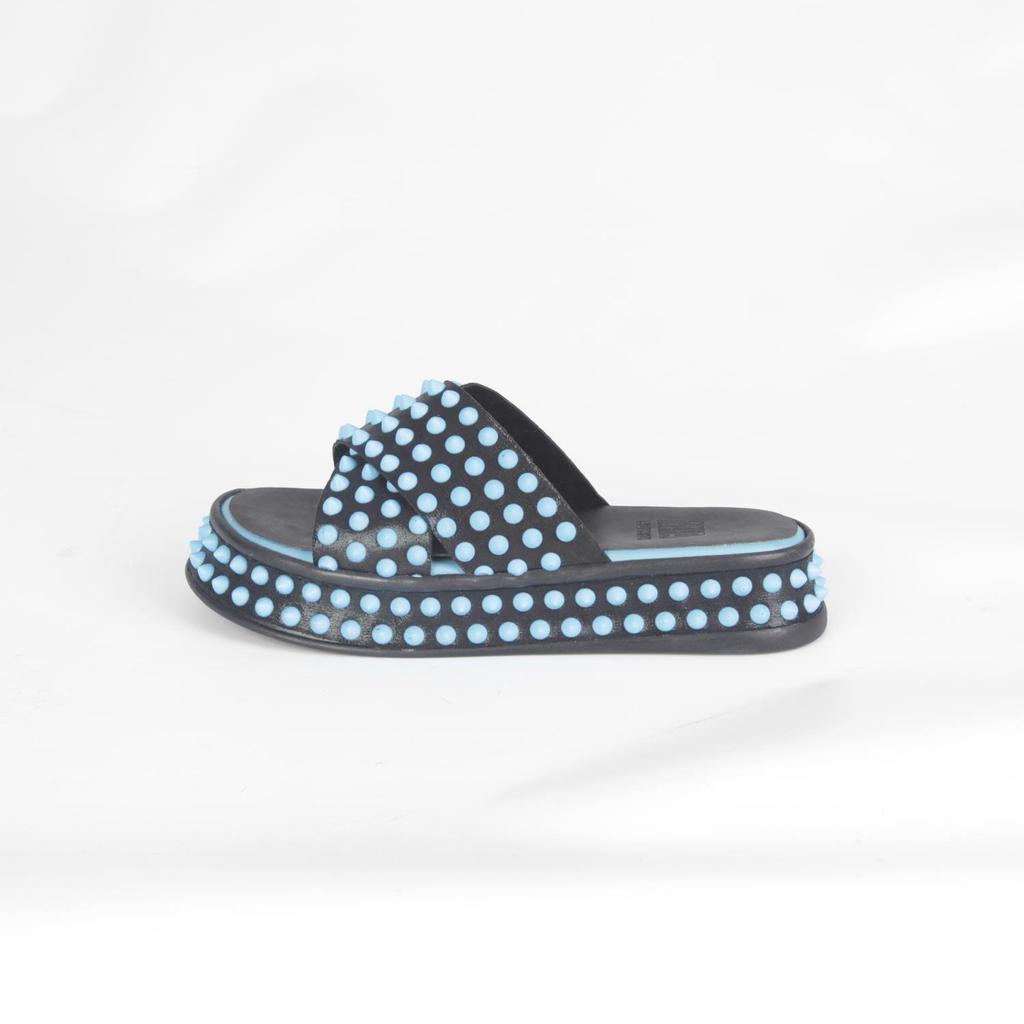 Pantofole da donna con fascia incrociata con borchie morbide blu - Mia-X  acquista in modo economico — spedizione gratuita, recensioni reali con foto  — Joom