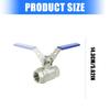 Stainless Steel Ball Valves Metal Threaded Water Pipe Connector 3/4inch Garden Hose Shut Close Valves Water Pipe Fitting