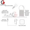 Tesla Coil DIY Kit Touchable Plasma Ball Spark Gap Arc Generator for Physics Teaching Science Experiment Model 9V Power Adapter