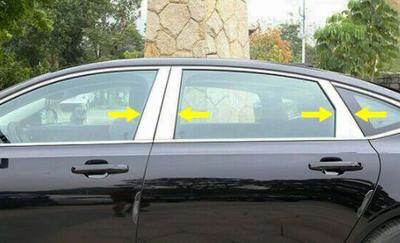 Door Pillar Trims (6 Pcs, Stainless Steel) for Volvo S90/V90 2016- Pp