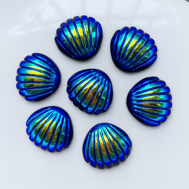 10/20Pcs Resin Cute Mixed Colored Shell Flatback Cabochon Scrapbook Kawaii DIY Embellishments Accessories K74