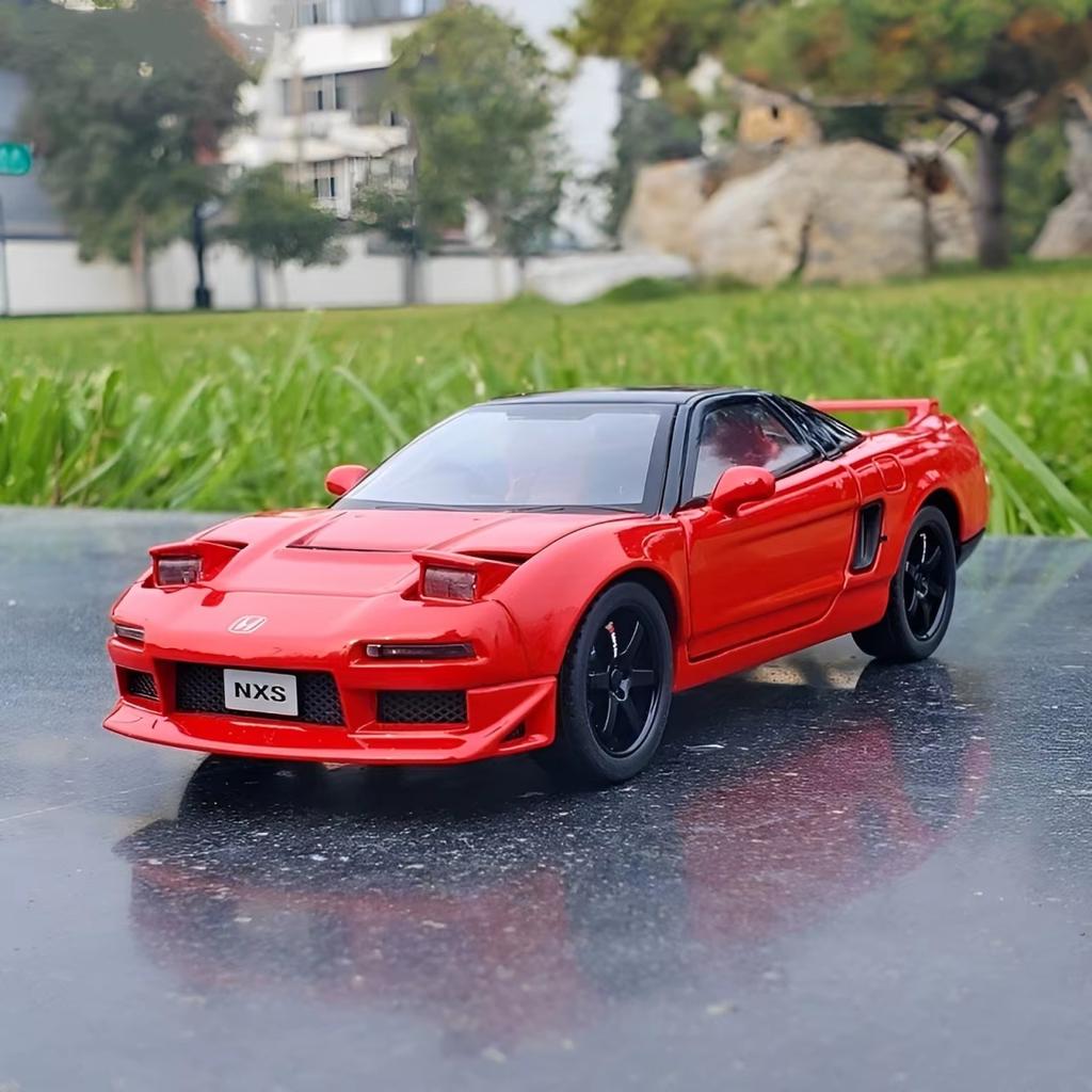 1:32 Simulation Scale Honda NSX Coupe Alloy Mini Car Diecast Metal Scale Car Model Sound and Light Collection Children's Toy Boy Gift Trendy Ornaments
