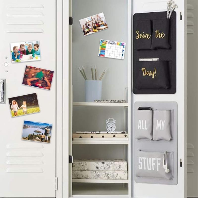 Personalized Magnetic Sticker Ever-changing Photo Frame Blank Inserts DIY Decoration Compatible for Fridge Display 10pcs
