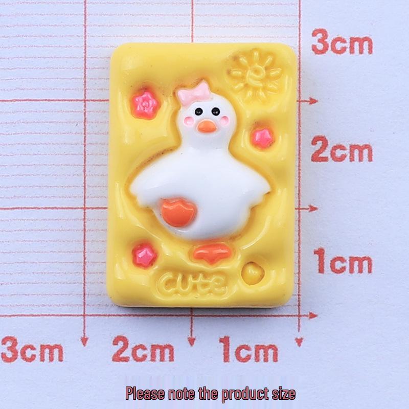 Cute Handmade Duck Cartoon Shoe Buckle Ornament - DIY Resin Accessories