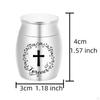 Aluminum Alloy Pet Urns Keepsake Memorial Ash Holder Cats Ashes Holders for Puppy