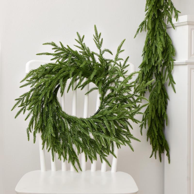 Norfolk PE Soft Rubber Christmas Wreath - Door Hanger & Window Decoration