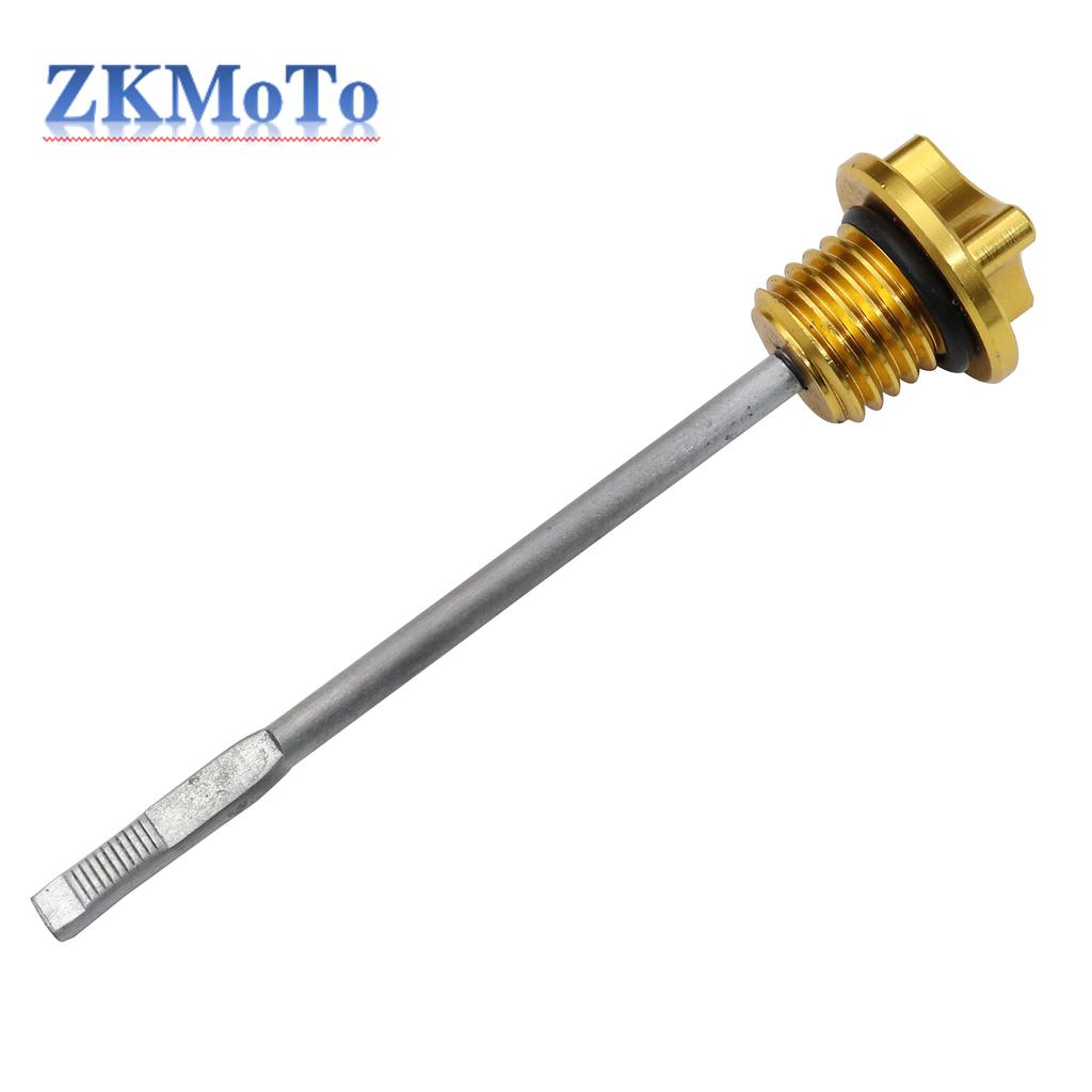Motorcycle Engine Oil Dipstick Filler Cap Plug Engine Crankcase Oil Level Gauge For Honda CRF50 125cc 140cc 150cc 200cc 250cc