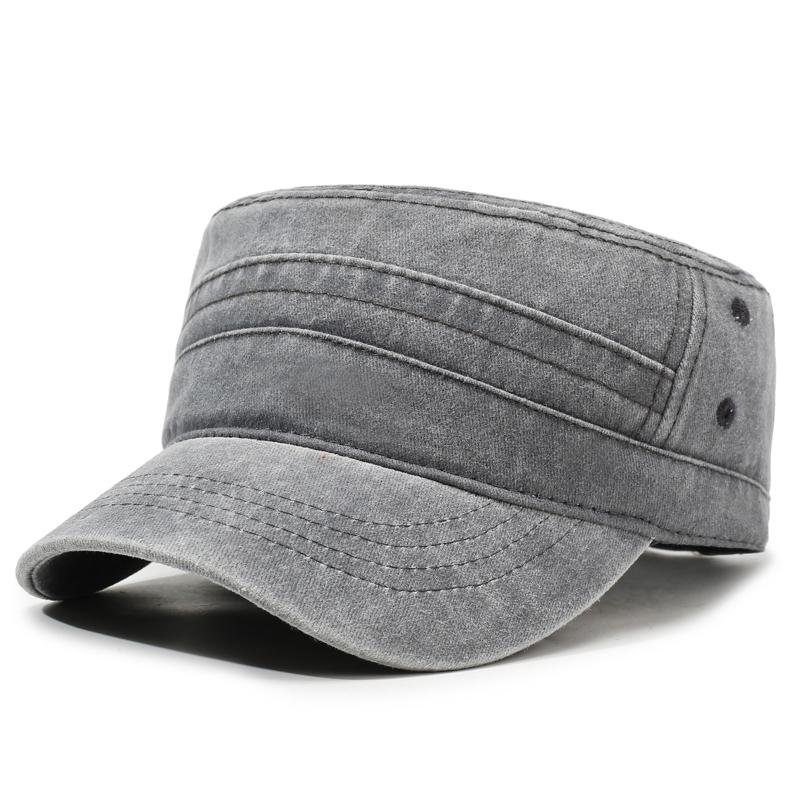 

Solid Color Washed & Distressed Sunshade Flat Cap For Men – Minimalist, Stylish & Versatile 56-60cm