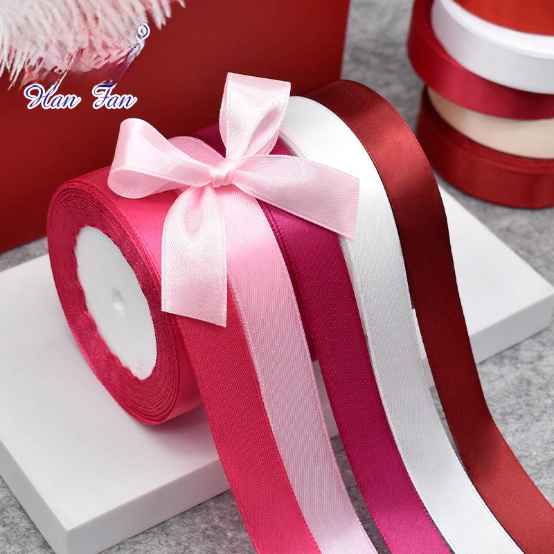 Satin Ribbon for Gift Packaging and Wedding Cake Decoration - 2cm Polyester