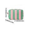 Durable Corduroy Storage Bag Stripe Design Makeup Train Cases High Capacity Travel Makeup Bag