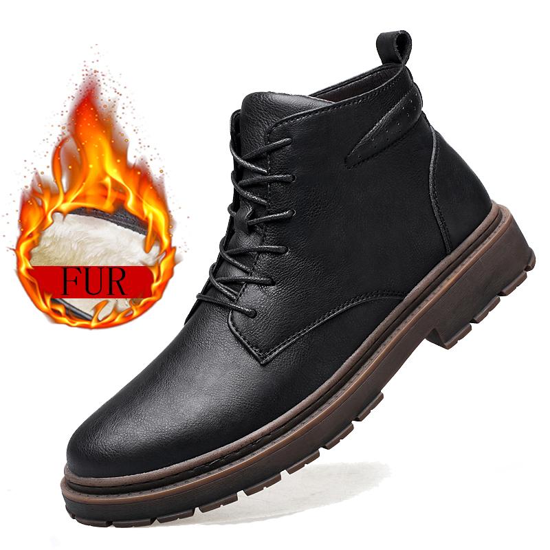 

Зимние мужские ботинки из натуральной кожи, высококачественные деловые формальные ботинки «Челси», брендовые мужские прогулочные ботинки, спортивные ботинки класса люкс для активного отдыха 44 коричневый