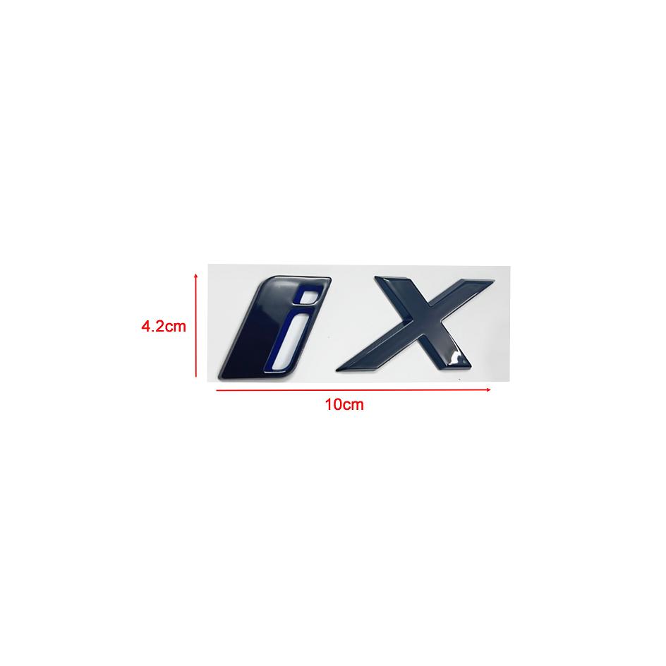 3D Letters Emblem Badge Car Rear Trunk Logo Sticker for BMW iX I3 I4 I7 iX3 iX4 iX7 Glossy Black Accessories
