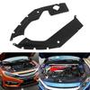 2PCS Engine Bay Side Panel Wear Heat Resistant Dustproof Replacement for CIVIC 10TH 2016‑2020