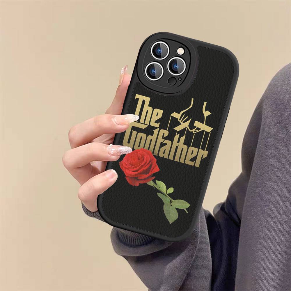 United States TV The Godfather Leather Phone Case For Iphone 16 15 14 Plus 13 12 11 Pro Max Case