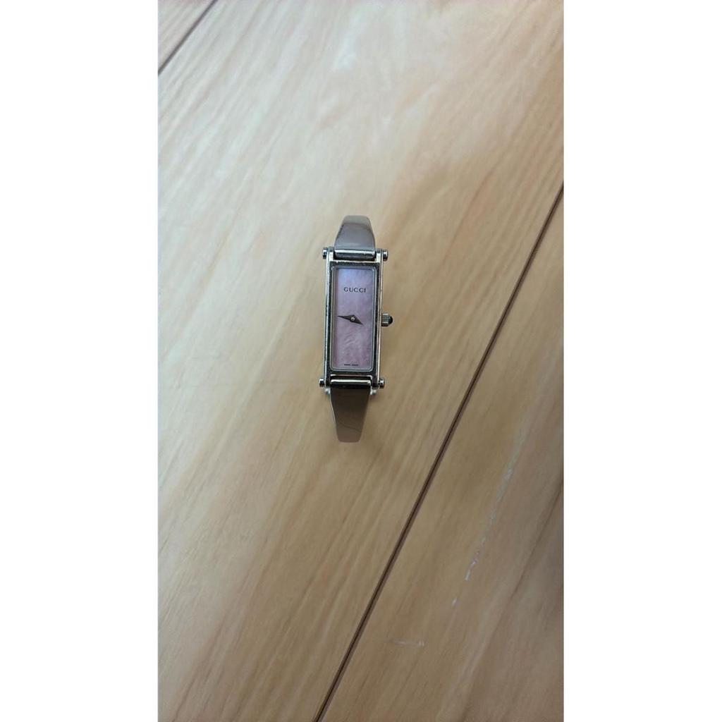Used GUCCI Gucci 1500L Watch Ladies Quartz Square Pink Dial