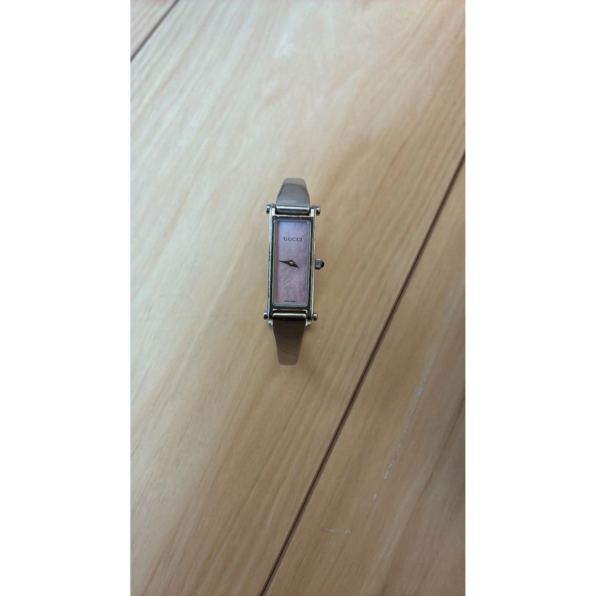Used GUCCI Gucci 1500L Watch Ladies Quartz Square Pink Dial
