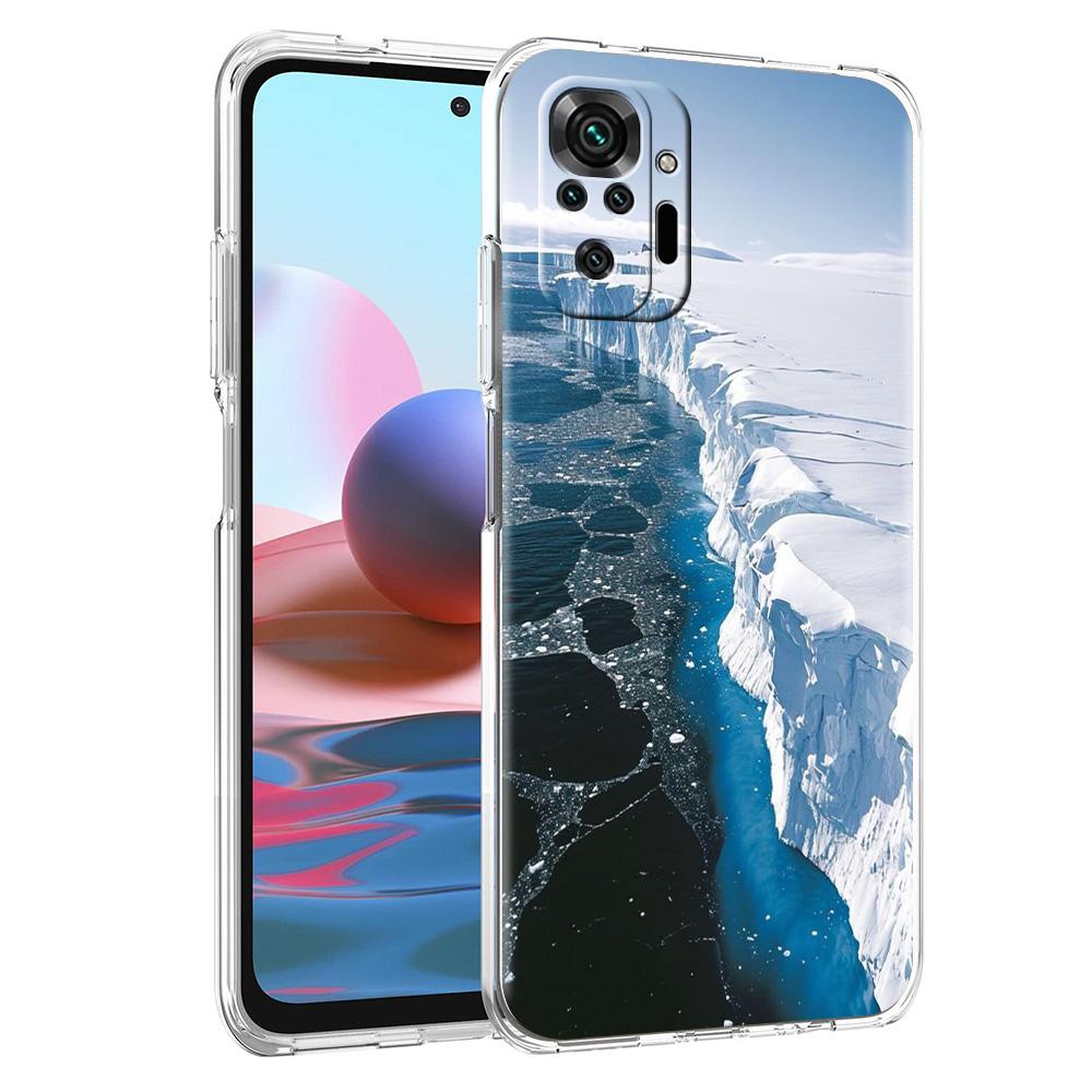 Phone Case For Xiaomi Redmi Note 15 14 5G 13 12 10 11 Pro Plus 4G 14C 13C 12C Soft TPU Cover Antarctica snow scenery