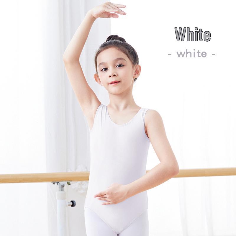 Girls' Ballet Dancewear Leotard with Lining - Children's Practice & Performance Costume