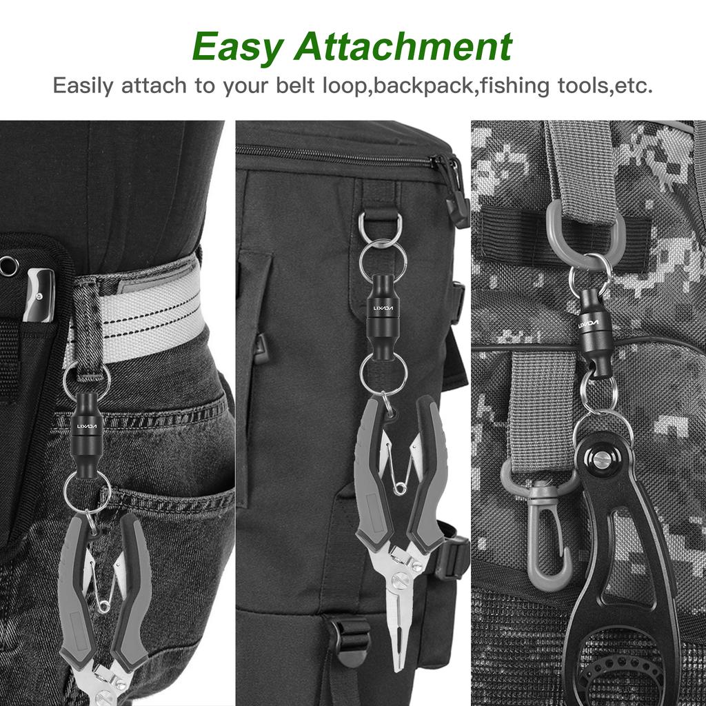 Lixada Fly Fishing Magnetic Net Release Holder Keeper Magnet Clip Landing Net Connector