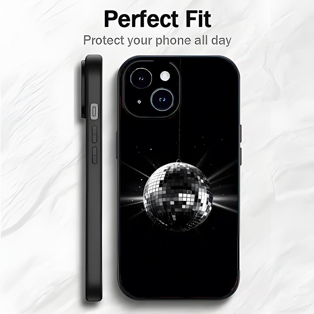 

Retr Art Shiny Party D-Disco Ball Phone Case Phone Case Soft Packaging Lightweight For iPhone17 16 15 14 13ProMax iphone17air