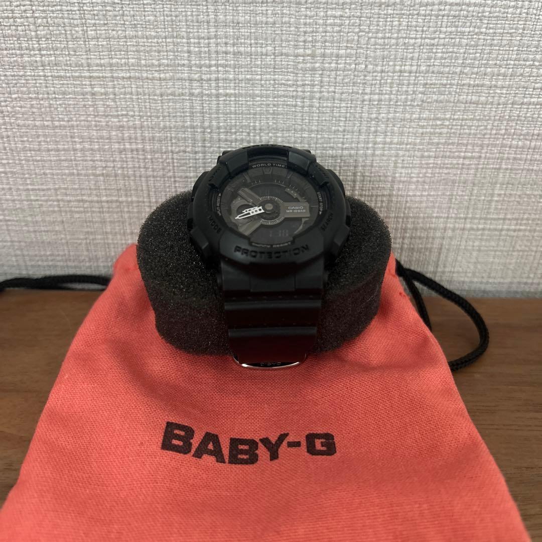 Used Battery replaced CASIO Baby-G watch body black