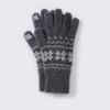 100% Cashmere Knitted Fingerless Gloves Men Women Warm Winter Driving Touchscreen Compatible