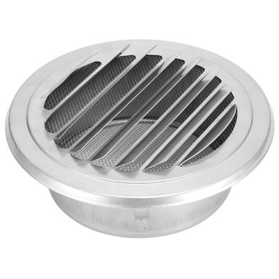 Copertura Tubo di Ventilazione Griglia Piatta Bocchetta per Condotto Cappa di Aspirazione Acciaio Inossidabile 304 Diametro 125mm Antivento
