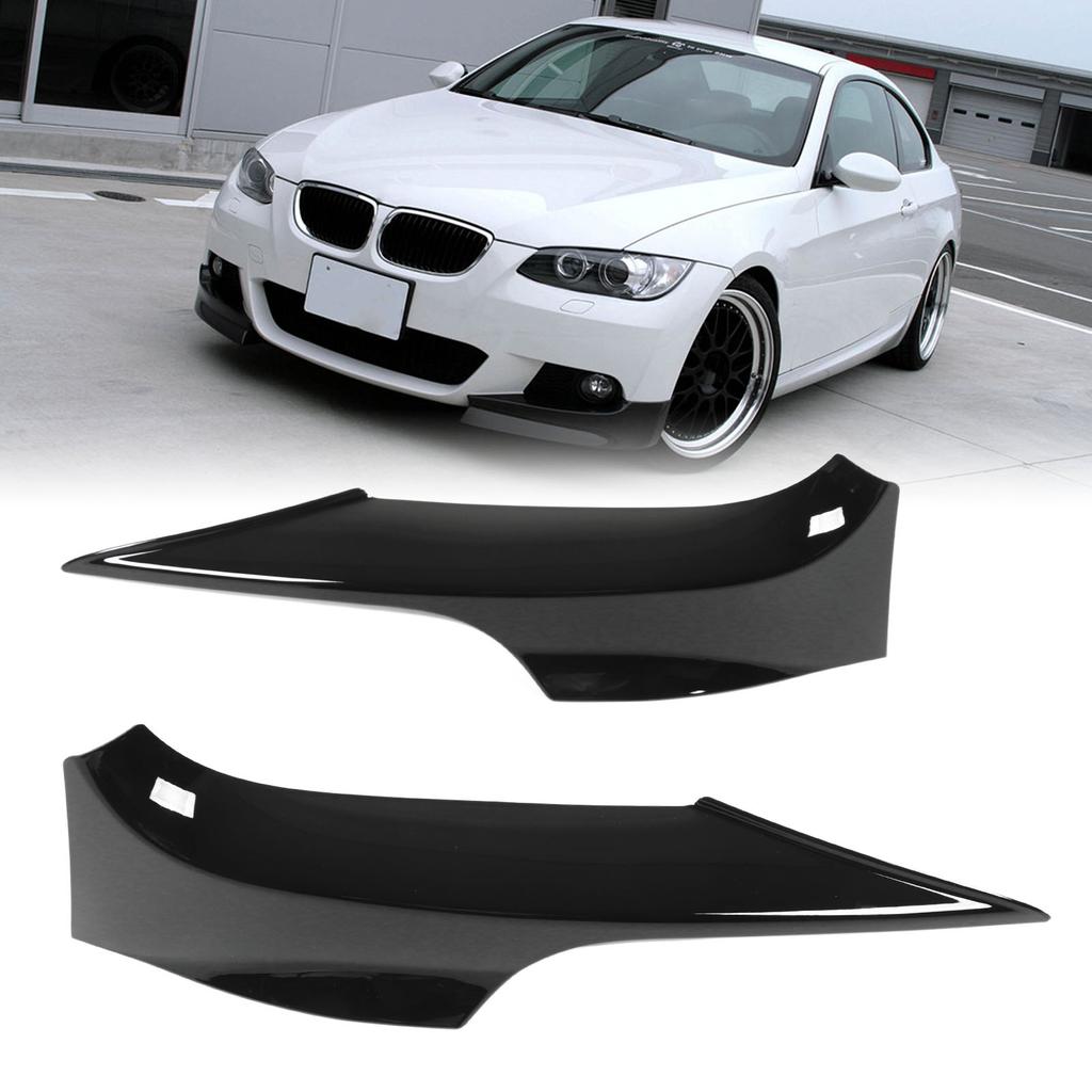 Front Bumper Lips Corner Spoilers Splitters Lower Bumper  or Trim for 3 Series E92 M Sport   2006‑2010
