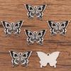 6 Styles European and American Mysterious Black Butterfly Alloy Pendant Charm
